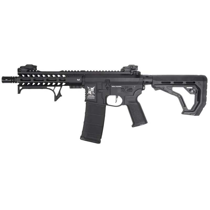 Réplica AEG M4 Delta Armory Alpha DA-A13-EGL M-Lok 8.5″ Short Eagle Full Metal Negra