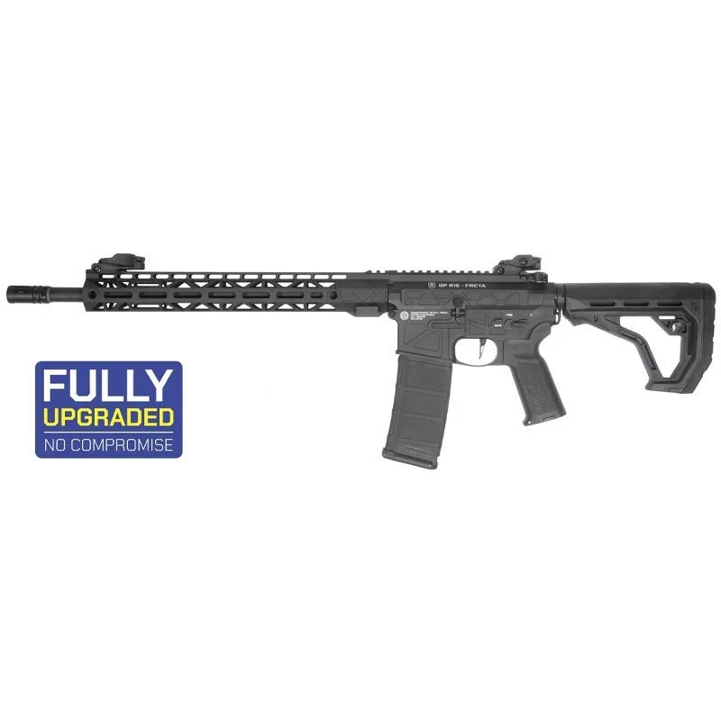 Réplica AEG M4 Delta Armory Freya DA-GP-FRY-A24 R15 Skeleton GEN.2 M-Lok 14″ Eagle Negra