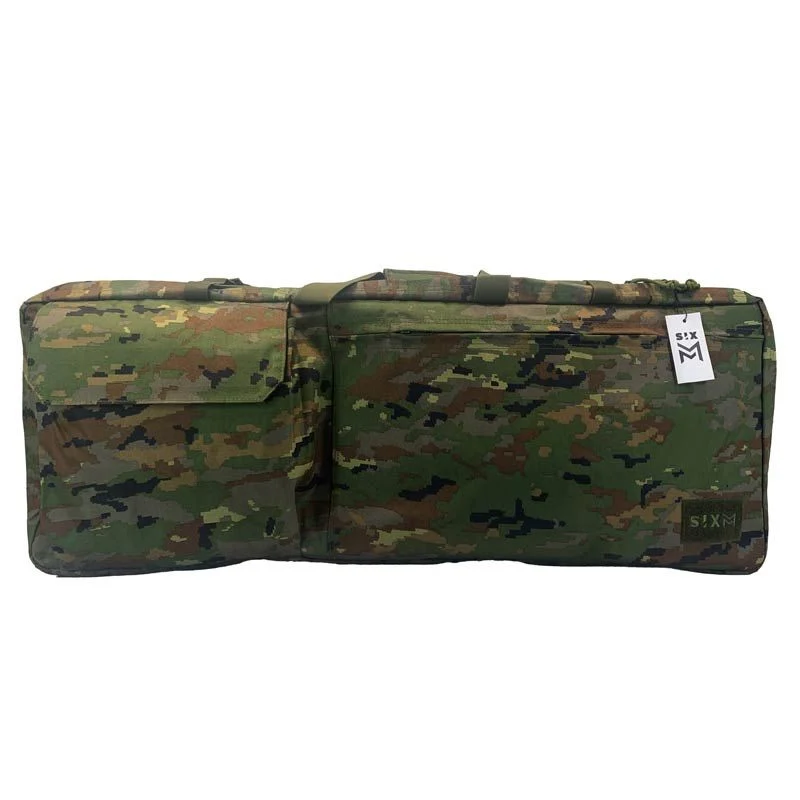 Funda Transporte Rifle Sixmm Battle Ready Bag 90cm Boscoso Pixelado