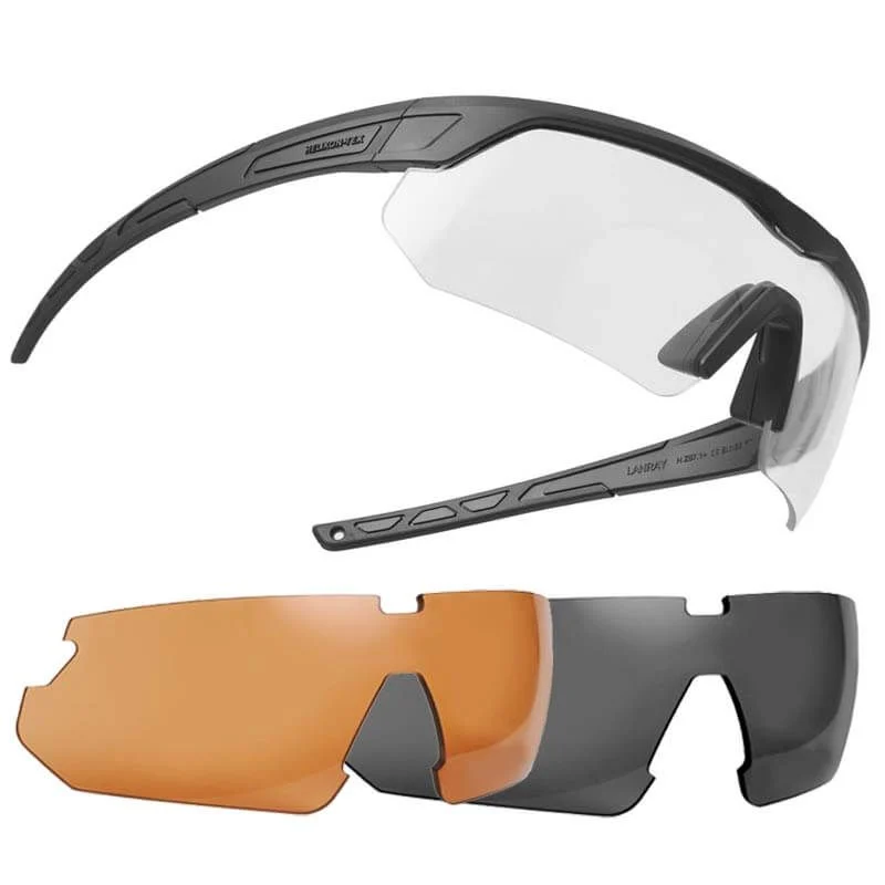 Gafas Helikon-Tex 3 Lentes Lanray Glasses Shooting Pro SET Negra