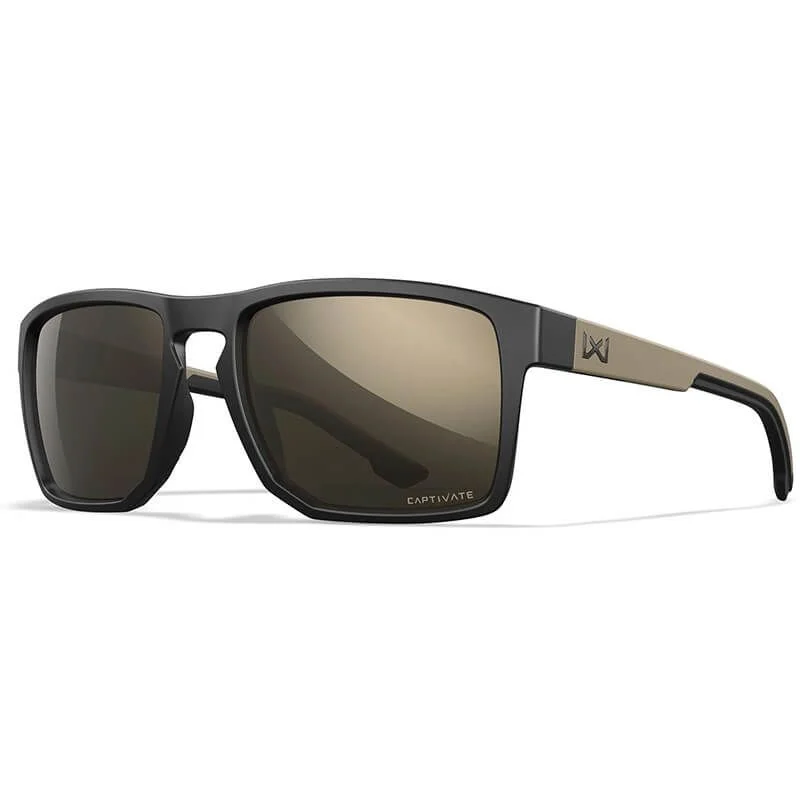 Gafas Wiley X Founder Captivate Tungsteno Negra/Tan
