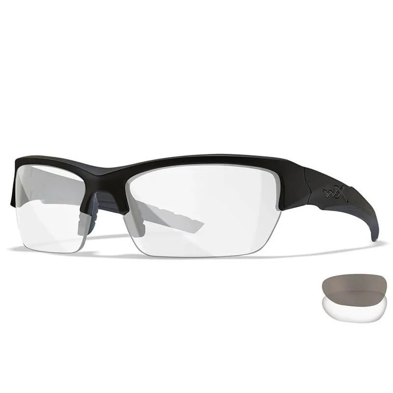 Gafas Wiley X Valor 2 Lentes (Ahumado/Transparente) Negras