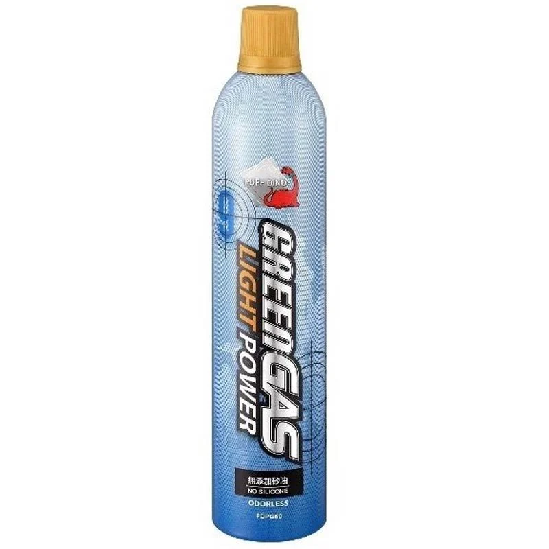 GAS Puff Dino Green Gas Light Power 134a 9kg Oil Free 600ml