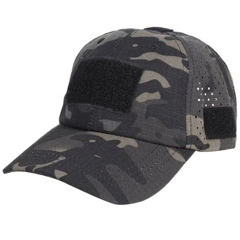Gorra Beisbol Velcro Combat Zone 2025 Cap Estilo Multicam Black