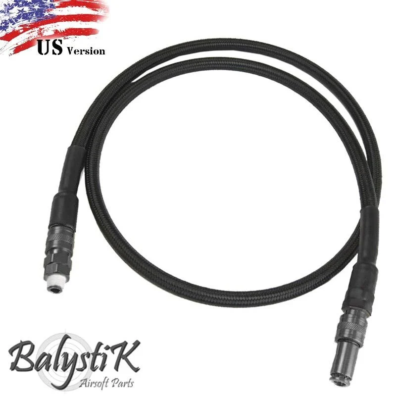 HPA Linea US Balystik Deluxe Remote Line for HPA Regulator Negro
