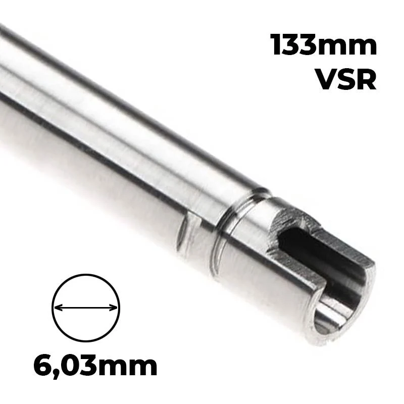 Interno Cañón Precisión VSR 6.03 133mm Lambda 03 GAS for Tokyo Marui Socom MK23