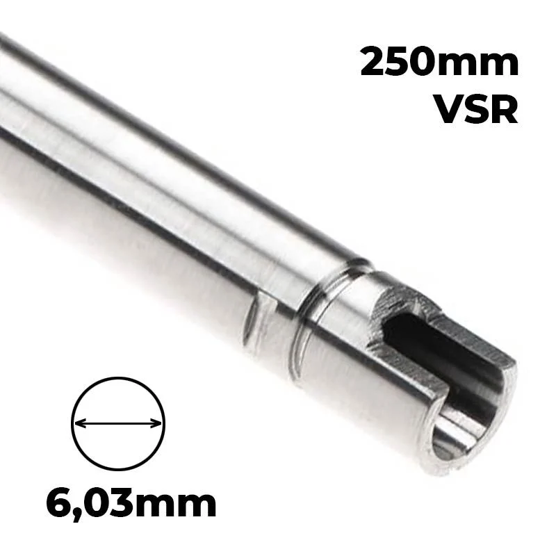 Interno Cañón Precisión VSR 6.03 250mm Lambda 03 GBB for Tokyo Marui MWS