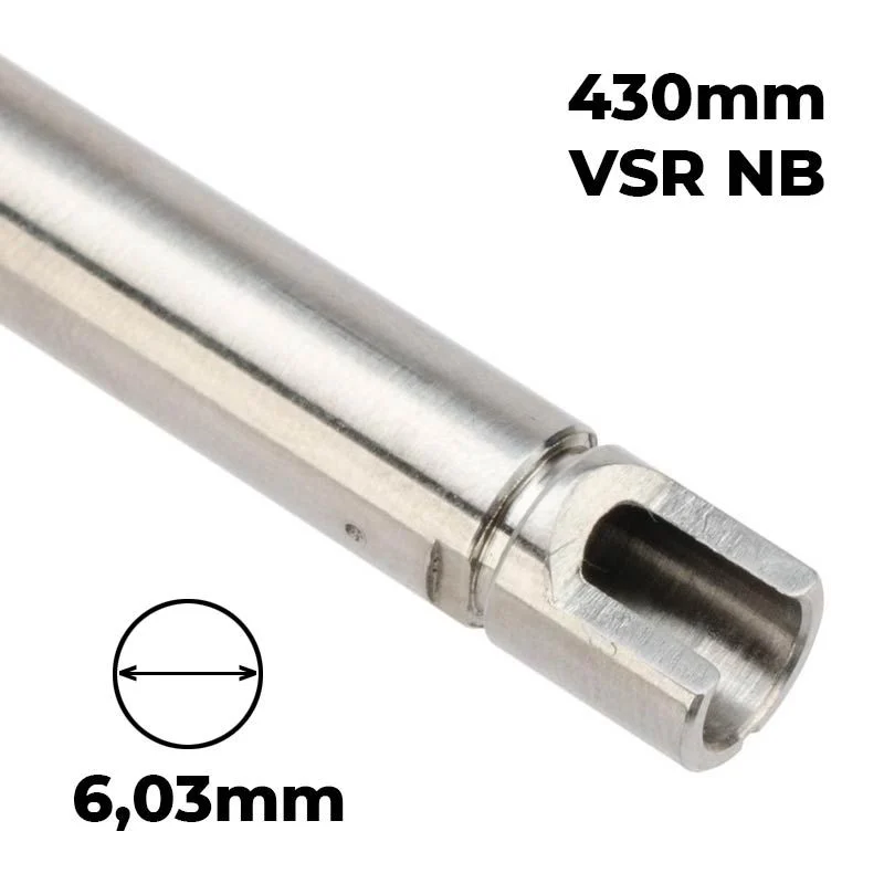 Interno Cañón Precisión VSR 6.03 430mm Lambda 03 VSR Nb for Tokyo Marui VSR-10