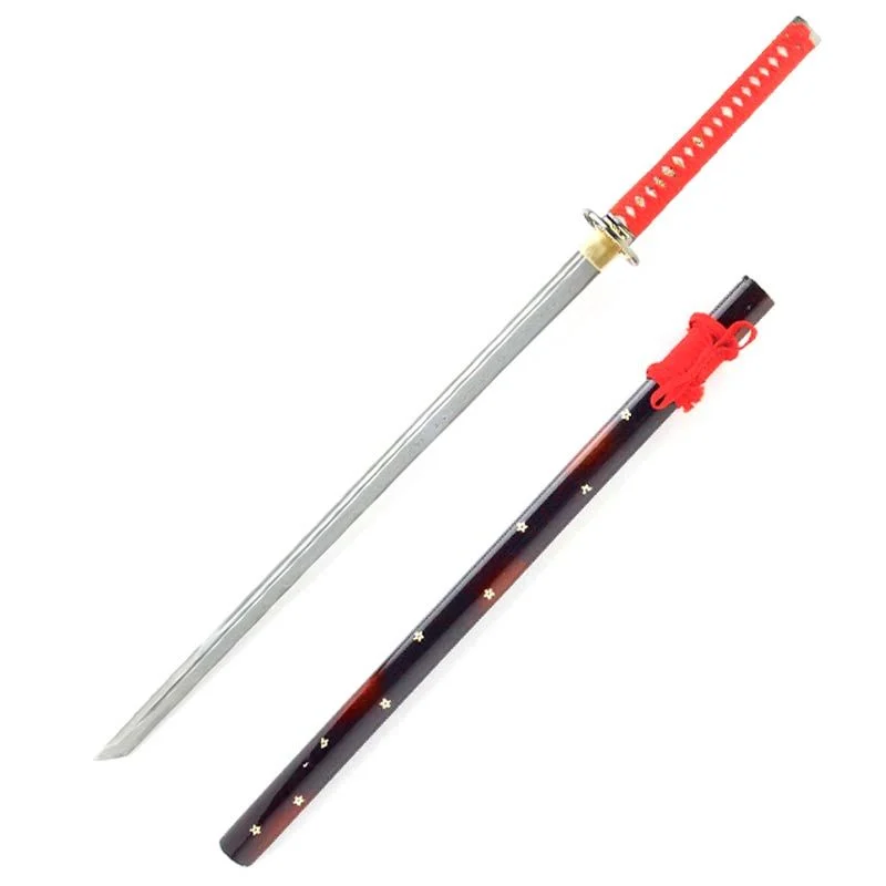 Katana Ornamental Estilo Japones Artesanal (Con Soporte)