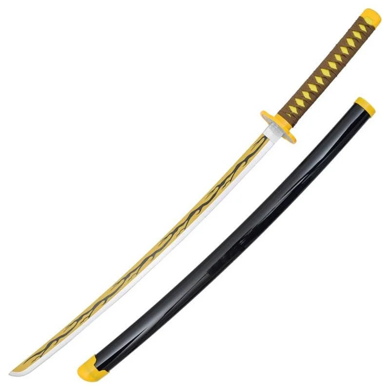 Katana Ornamental Estilo Kimetsu No Yaiba ZS653BK-2WD (Hoja de Bambu)