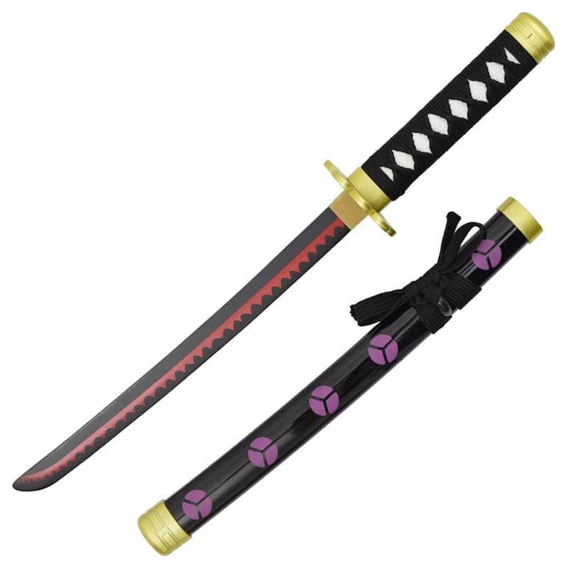 Katana Ornamental Mini Estilo One Piece Zs511mi-Wd (Hoja de Bambu) (Con Soporte)