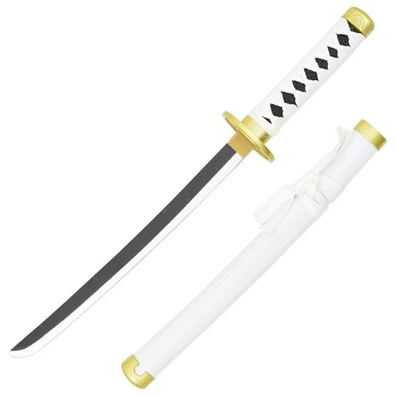Katana Ornamental Mini Estilo One Piece Zs512mi-Wd (Hoja de Bambu) (Con Soporte)