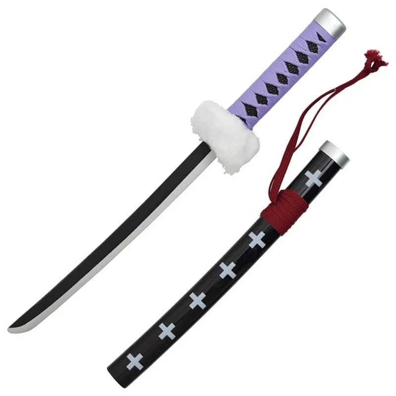 Katana Ornamental Mini Estilo One Piece Zs521vmi-Wd (Hoja de Bambu) (Con Soporte)