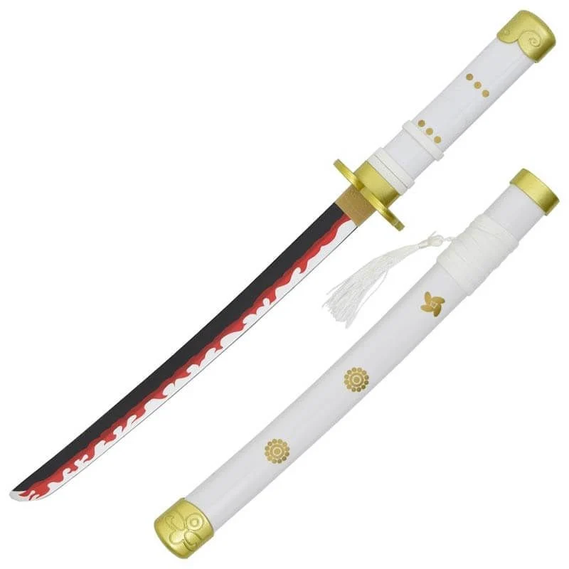 Katana Ornamental Mini Estilo One Piece Zs661wmi-Wd (Hoja de Bambu) (Con Soporte)
