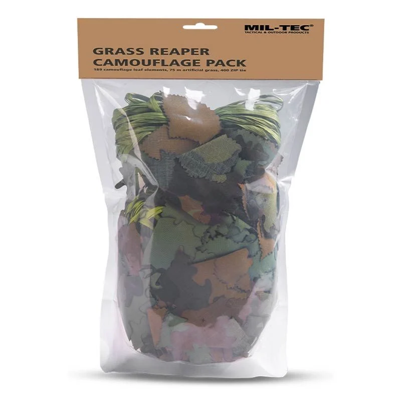 KIT de Camuflaje Mil-Tec Grass Reaper Camouflage Pack (Con Hojas)