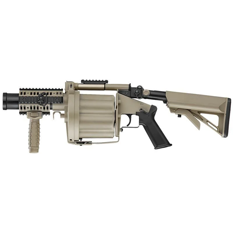 Lanza Granadas 40mm ICS Mgl Crane Stock Tan/Negro