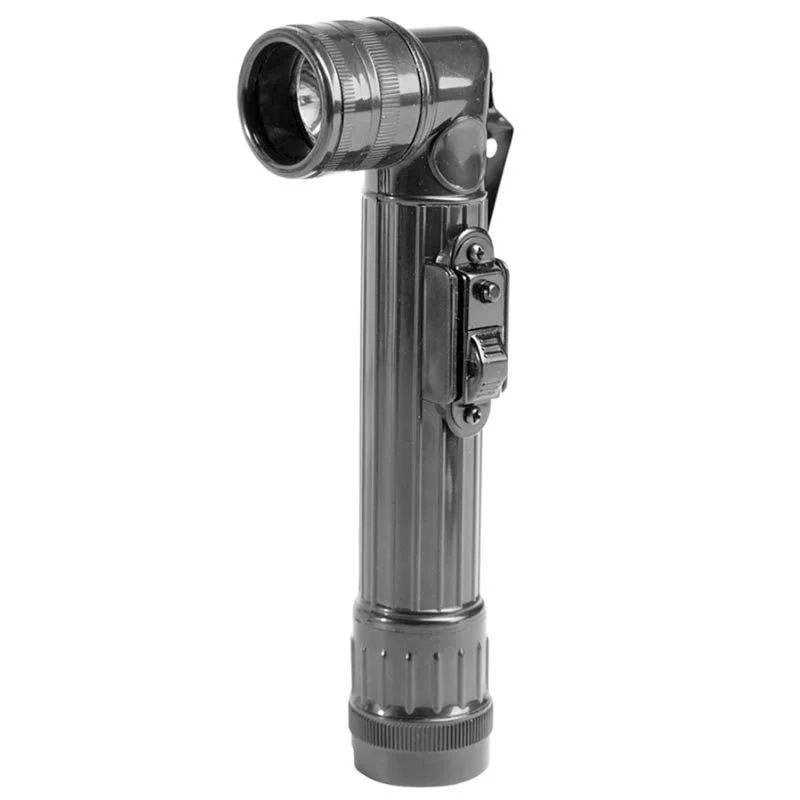 Linterna Militar Acodada Mil-Tec US Anglehead Flashlight Negra