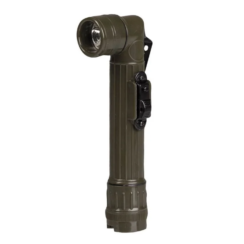 Linterna Militar Acodada Mil-Tec US Small Anglehead Flashlight Verde OD