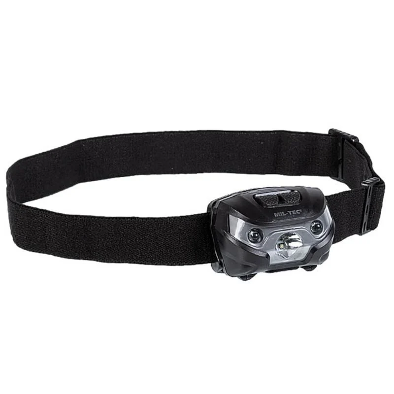 Linterna de Cabeza Mil-Tec Head Lamp Cree Xpe Negra