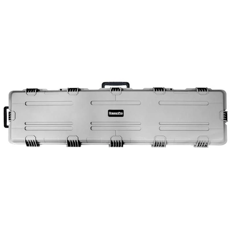 Maleta Rígida Porta Fusiles Dragonpro 136 Cm Waterproof Ip67 Gris