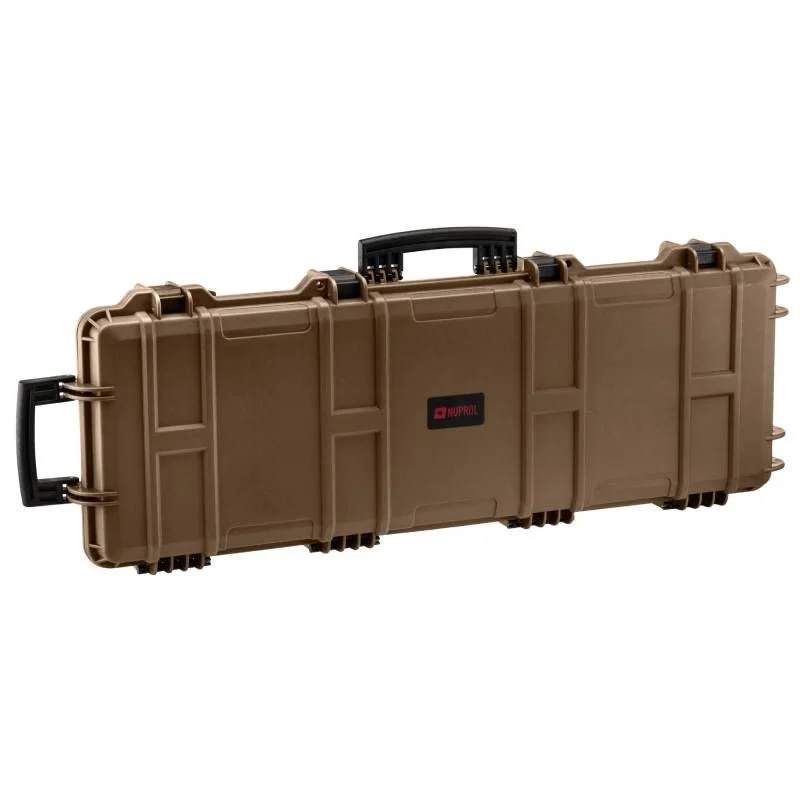 Maleta Rigida Porta Fusiles Nuprol 103 Cm Waterproof Briefcase Pre-Cut Foam tan