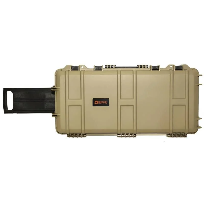 Maleta Rigida Porta Fusiles Nuprol 75 Cm Waterproof Briefcase Pre-Cut Foam tan