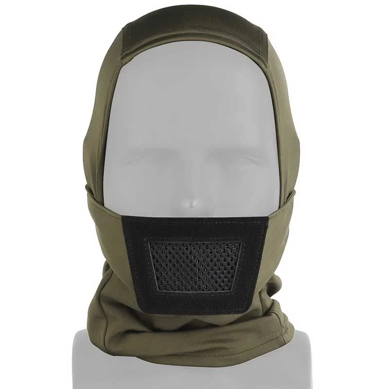 Mascara Protección Balaclava Wosport Knight Headgear Verde OD