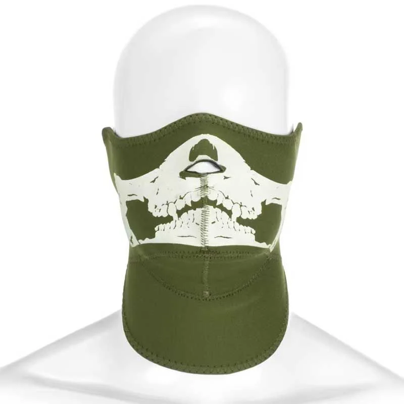 Mascara Protección Neopreno Invader Gear Death Head Neoprene Verde OD