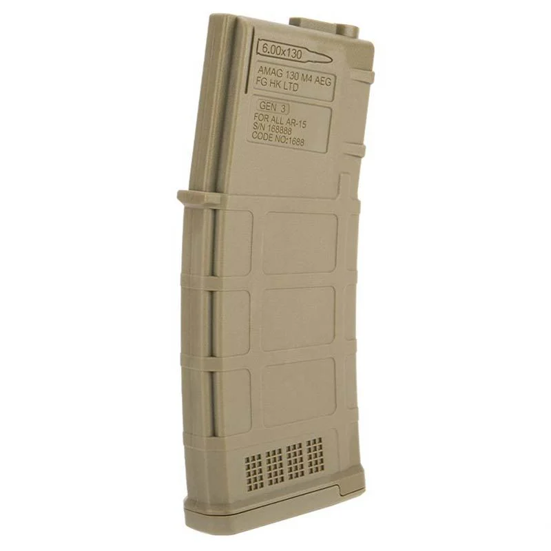 Cargador Réplica MIDCAP M4 Ares Amag Polimero 130 BBS Tan