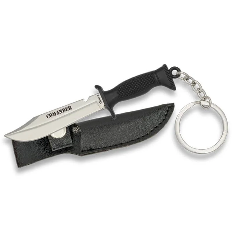Cuchillo Táctico Mini Albainox Comander 32369 5.2cm con Llavero y Funda