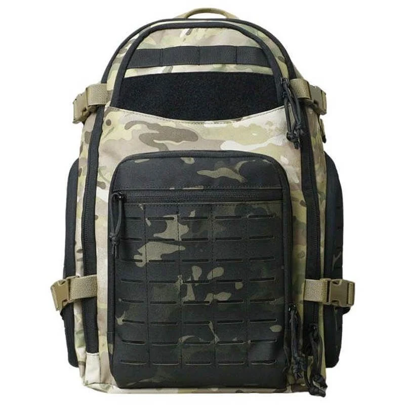 Mochila Táctica Molle Corte Láser Sixmm Dg Backpack 40l Estilo Multicam/Multicam Black