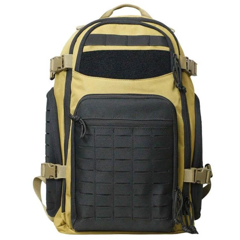 Mochila Táctica Molle Corte Láser Sixmm Dg Backpack 40l Tan/Negra