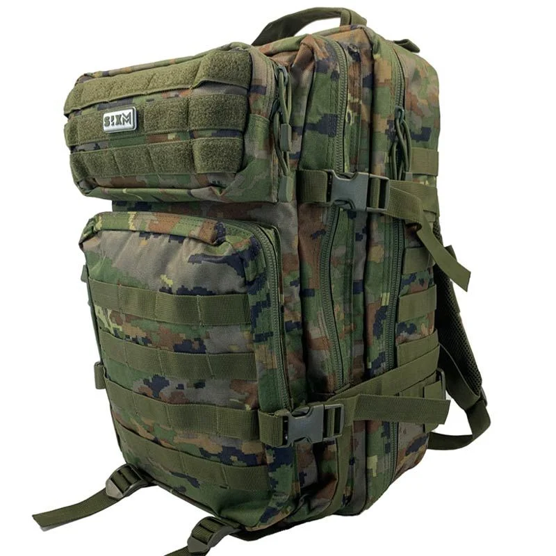 Mochila Táctica Molle Sixmm 45l Boscoso Pixelado