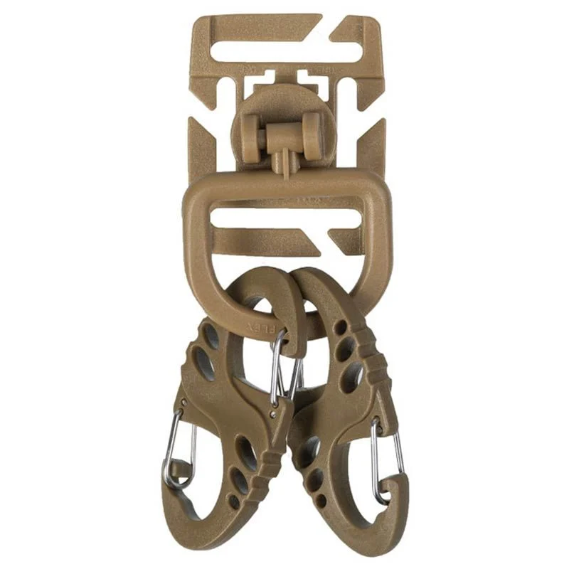 Mosquetón C/ Hebilla Molle Mil-Tec Tactical SET Ultimate Coyote