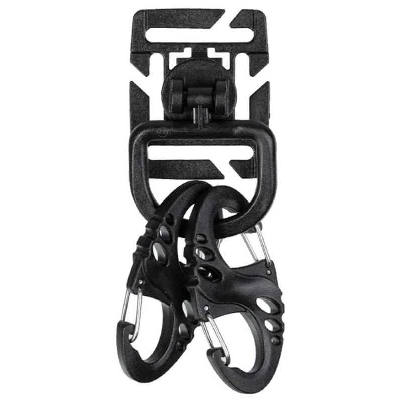 Mosquetón C/ Hebilla Molle Mil-Tec Tactical SET Ultimate Negro