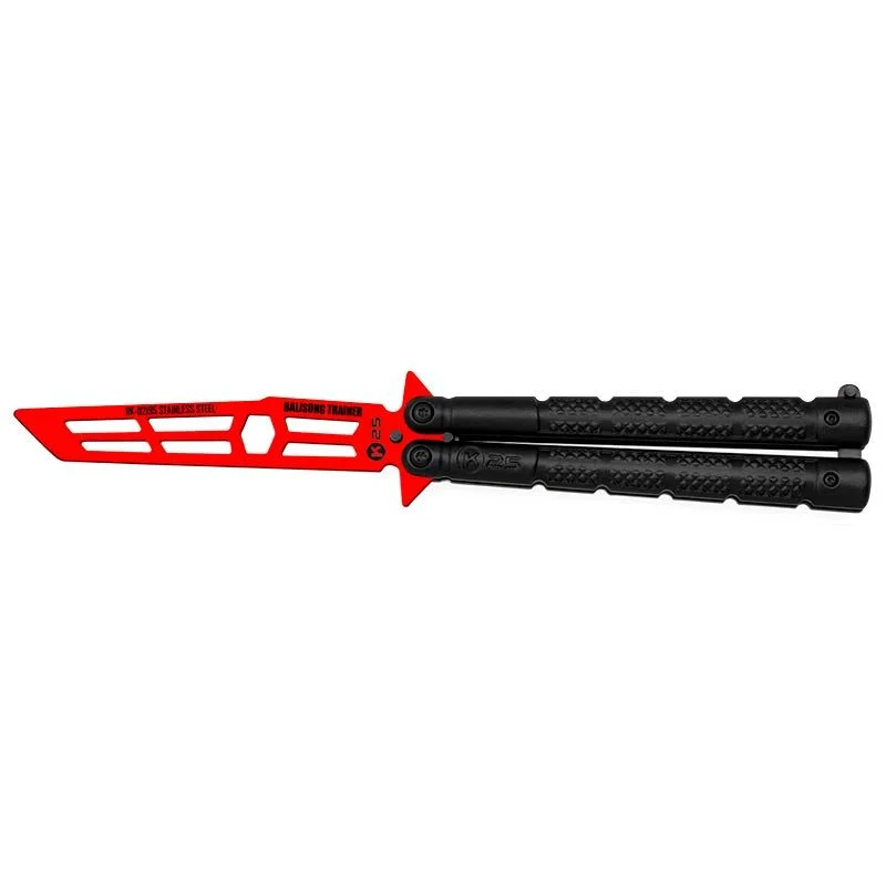 Navaja Mariposa Entrenamiento K25 02195 Red Coated 10.5cm