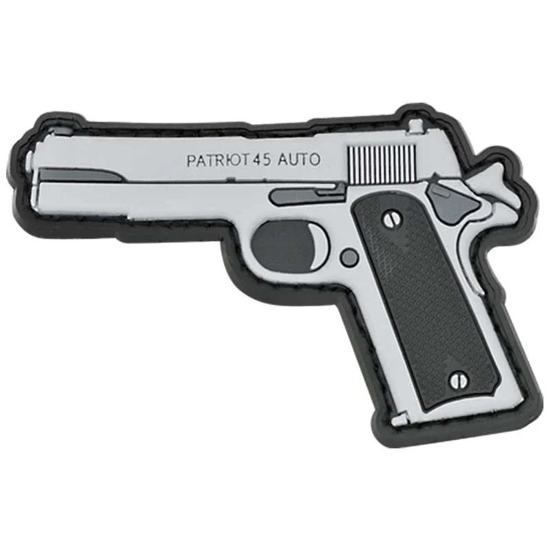 Parche Goma Relieve Barbaric 1911 08233 Gris/Negro