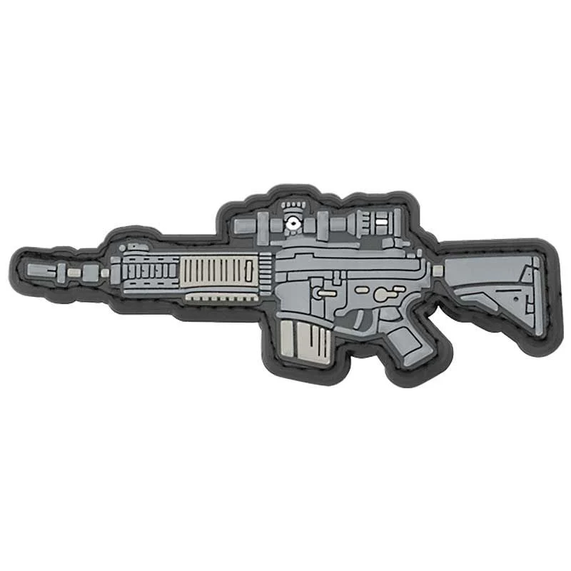 Parche Goma Relieve Barbaric M4 08229 Negro
