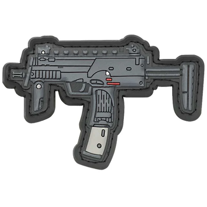Parche Goma Relieve Barbaric MP7 08231 Negro