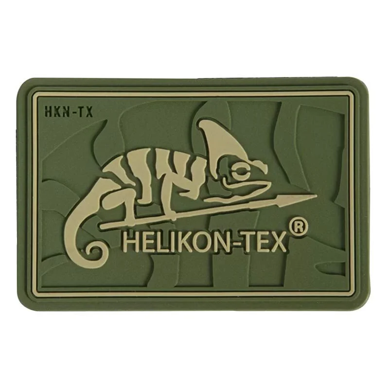 Parche Goma Relieve Helikon-Tex Logo Patch Verde OD