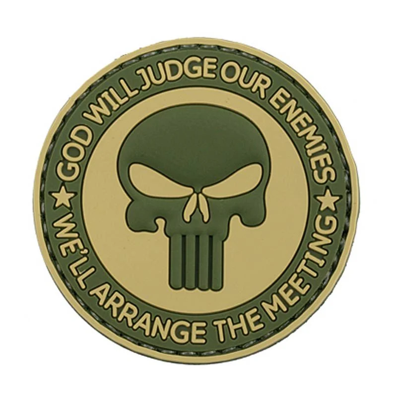 Parche Goma Relieve OEM God Will Judge Our Enemies