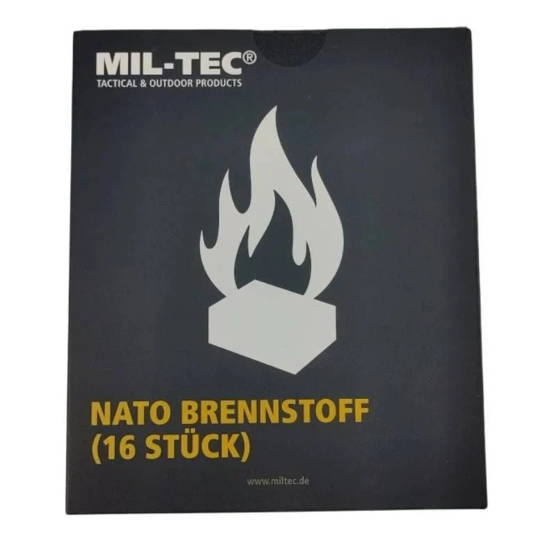 Pastillas de Encendido Mil-Tec Nato Combustible Fuego 16 Pcs