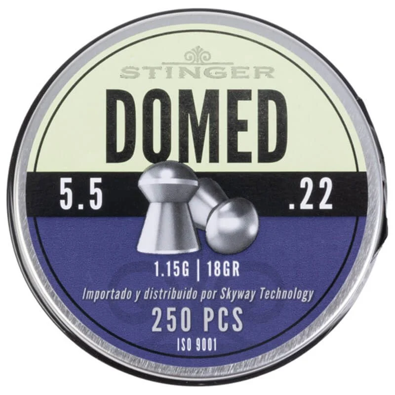 Perdigón Diábolo Punta Redondeada 5.5mm 1.15g Stinger Domed 250u