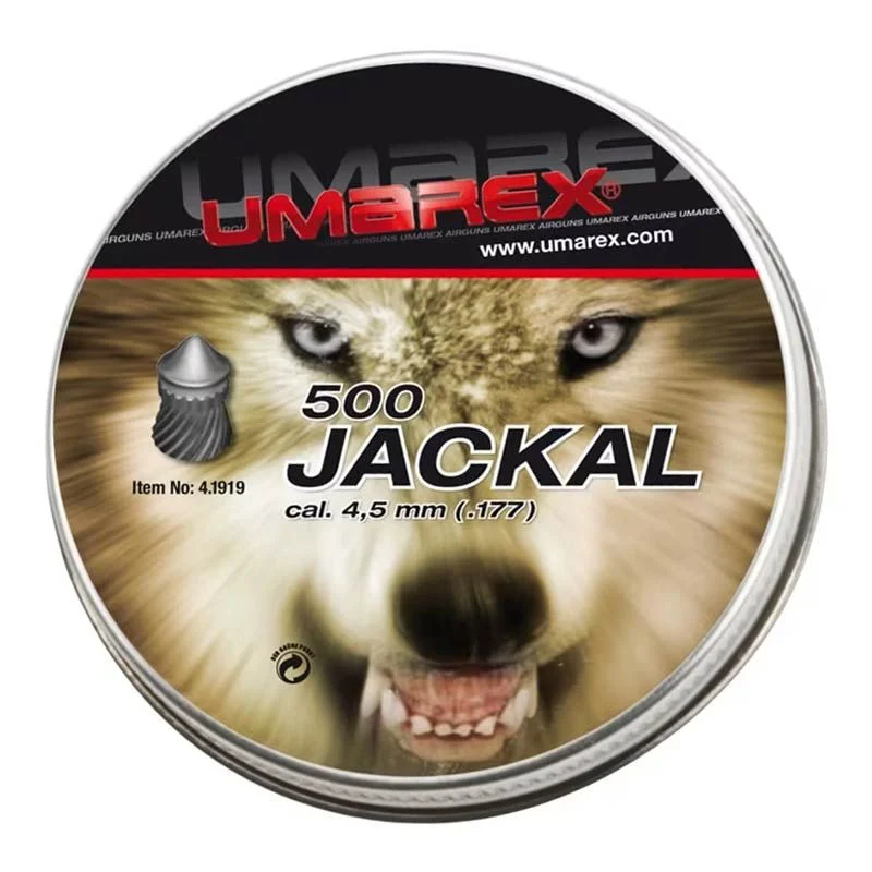 Perdigón Diábolo Punta Afilada 4.5mm 0.53g Umarex Jackal 500u