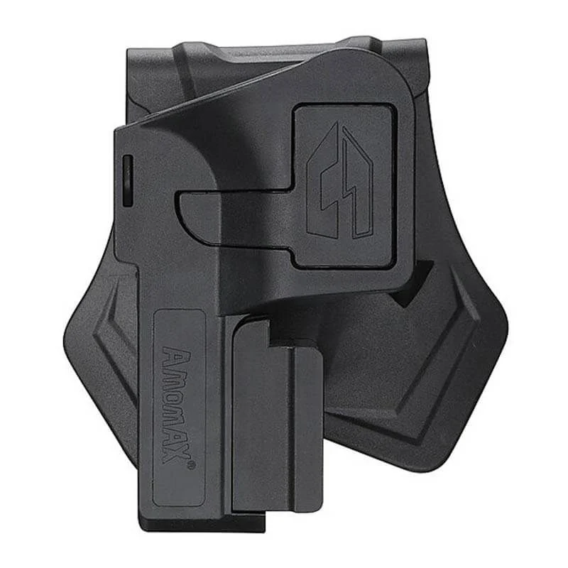 Pistolera Rígida Universal Amomax para Pistolas con Rail AM-UH-02 Negra