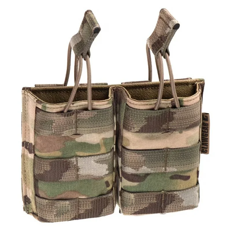 Pouch Portacargador Doble M4 Clawgear 5.56mm Open Top Double Mag Multicam