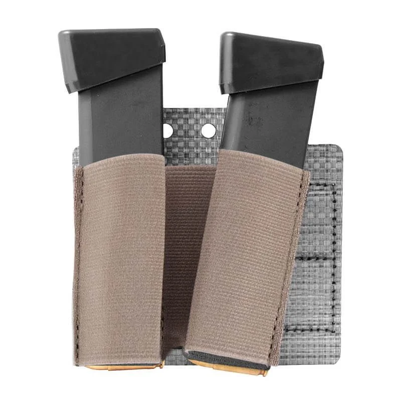 Pouch Portacargador Doble Pistola 9mm Warrior Assault Tegris Insert Elastic Coyote Tan