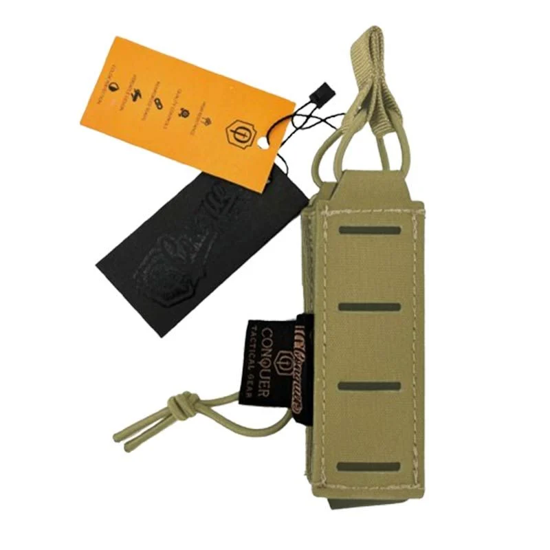 Pouch Portacargador Pistola Conquer Open Top Tan