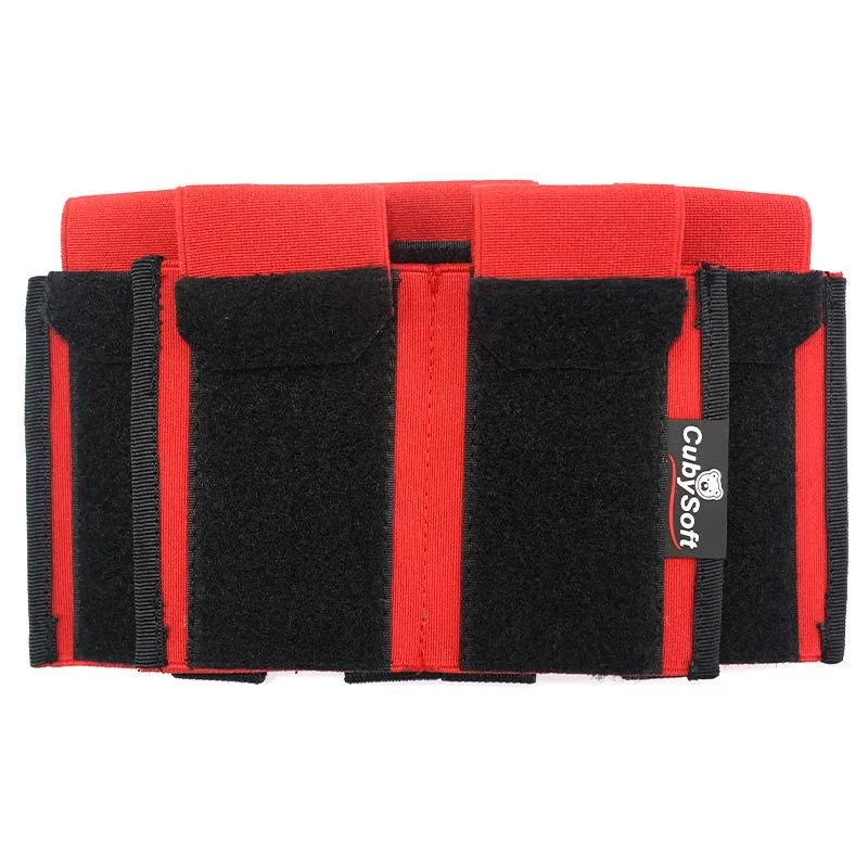 Pouch Portacargador Quintuple M4 Cubysoft Thunder Mag Pouch Ar Mag X3+2 Rojo