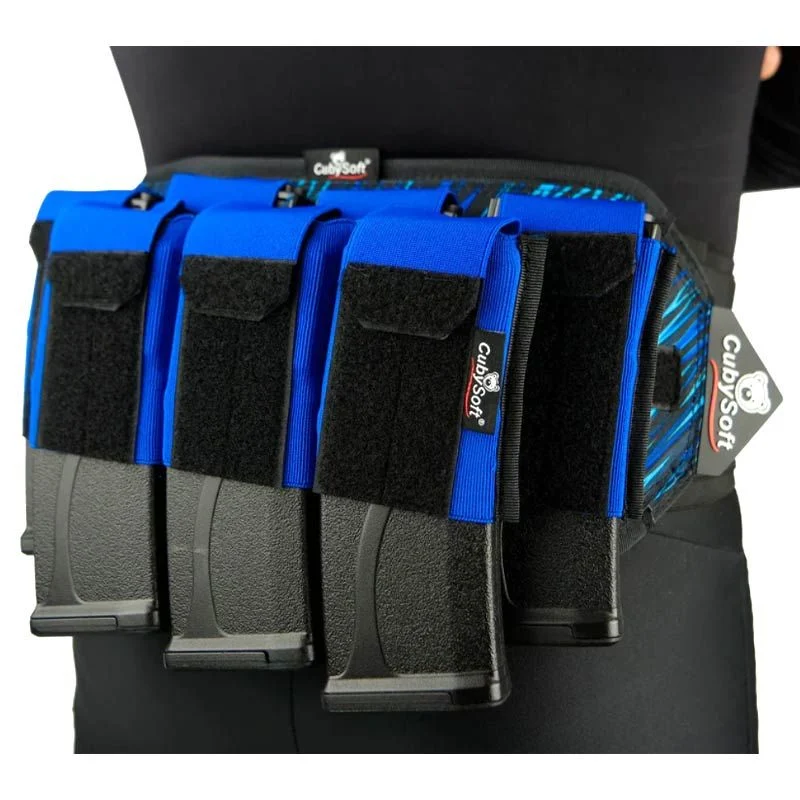 Pouch Portacargador Septuple M4 Cubysoft Thunder Mag Pouch Ar Mag X4+3 Azul